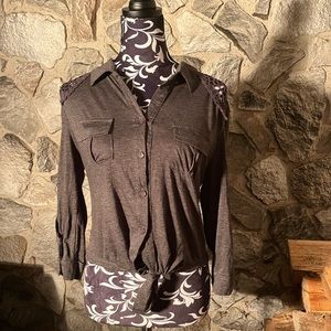 Delia*s Long Sleeve Top L